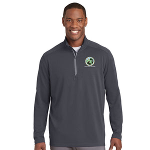 Men's Textured 1/4 Zip - Office of The Governor Indiana State Seal