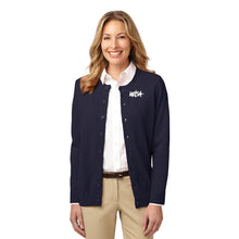Load image into Gallery viewer, URISA Port Authority® Ladies Value Jewel-Neck Cardigan Sweater
